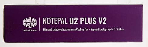 Cooler Master Notepal U2 Plus V2, Notebook-Kühler bis zu 43,2 cm (17 Zoll), 2 x 80 mm bewegliche Lüfter, schwarzes Aluminium in Saudi Arabia
