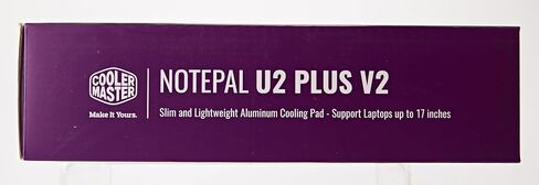 Cooler Master Notepal U2 Plus V2, Notebook-Kühler bis zu 43,2 cm (17 Zoll), 2 x 80 mm bewegliche Lüfter, schwarzes Aluminium in Saudi Arabia
