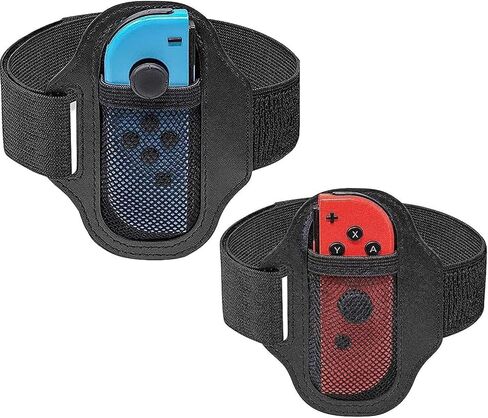Leg Strap for Nintendo Switch Sports Play Soccer/for Joy Cons Switch OLED Model Ring Fit Adventure Bundle Leg Fixing Band,Adjustable Adults Elastic Sports Strap for Nintendo Switch Sports（2 Pack） in Saudi Arabia