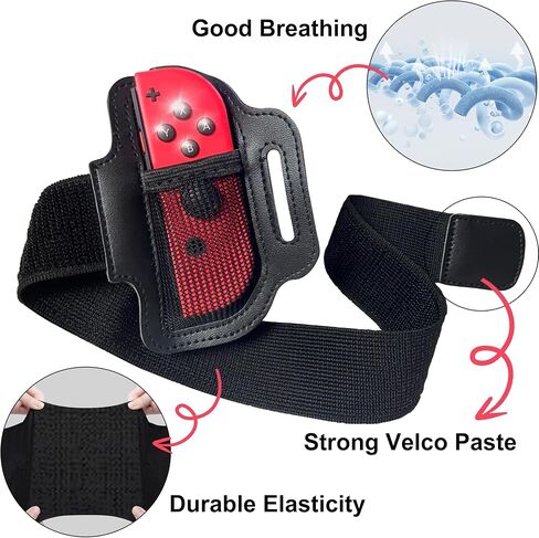 Leg Strap for Nintendo Switch Sports Play Soccer/for Joy Cons Switch OLED Model Ring Fit Adventure Bundle Leg Fixing Band,Adjustable Adults Elastic Sports Strap for Nintendo Switch Sports（2 Pack） in Saudi Arabia