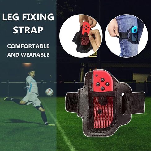 Leg Strap for Nintendo Switch Sports Play Soccer/for Joy Cons Switch OLED Model Ring Fit Adventure Bundle Leg Fixing Band,Adjustable Adults Elastic Sports Strap for Nintendo Switch Sports（2 Pack） in Saudi Arabia