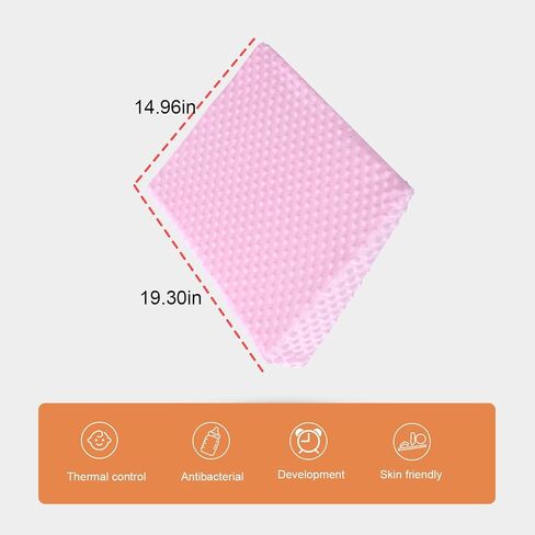 New Upgrade Soft and Cozy Вaby Wedge Pillow，Anti-Spitting Milk Pillow，Вaby Slope Pillow White in Saudi Arabia
