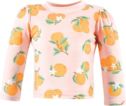 Hudson Baby Unisex Baby Swim Rashguard Set, Citrus Orange, 4T in Saudi Arabia