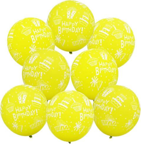 30 قطعة من بالونات عيد الميلاد الوردية مقاس 12 بوصة مطبوعة من اللاتكس مع عبارة "عيد ميلاد سعيد" لتزيين حفلات أعياد ميلاد الأطفال in Kuwait