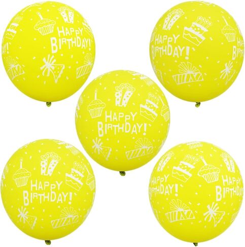 30 قطعة من بالونات عيد الميلاد الوردية مقاس 12 بوصة مطبوعة من اللاتكس مع عبارة "عيد ميلاد سعيد" لتزيين حفلات أعياد ميلاد الأطفال in Kuwait