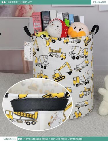Storage Basket,Nursery Hamper Canvas Laundry Basket Beige flag | Foldable with Waterproof PE Coating Organizer Bin for Kids Boys and Girls,Office,Bedroom,Clothes in Saudi Arabia