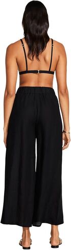 Vitamin A Women's Tallows Linen Wide Leg Pant Swimsuit Cover Up in Kuwait