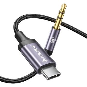 POSUGEAR Aux to USB C, USB C to 3.5mm Audio Aux Jack Cable, Type C to Aux Headphone Male Cord Car Aux Cord Compatible with iPhone 15 Pro Max/15 Plus, Samsung Galaxy S23 S24 Ultra iPad Pixel-3.3FT