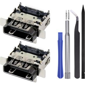 2 Pack Replacement HDMI Port for Xbox Series S Display Socket Jack Connector Replacement for XSS Console, Original OEM Quality with Tools M1097399 in Kuwait