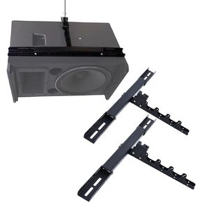 338 Heavy Speaker Drop Ceiling Mount, Drop Ceiling Mount Speakers Brackets Support up to 110lbs Swivel, PA Speaker Ceiling Mount for Large Speakers(2 Packs, Black)