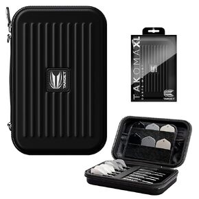 TARGET Darts Takoma XL Darts Wallet, Yellow - Darts Case Holds 6 Darts, Protective EVA Dart Holder with Double Zip Lock Inner Pouches - Professional Darts Accessories