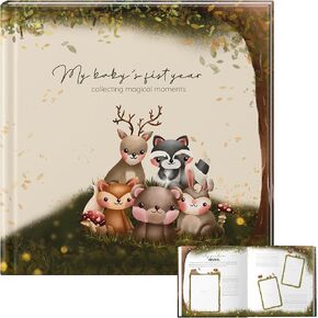 Baby's First Year Book, 210 x 210, forest
