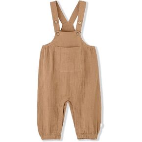 ACESTAR Baby Boys Girls 100% Cotton Gauze Overalls Sleeveless Jumpsuit Summer Outfit Clothes set