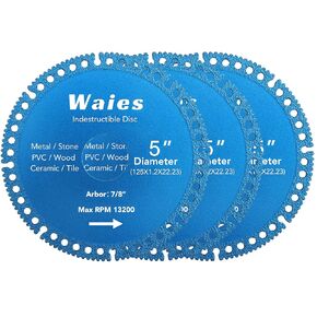4 Inch Indestructible disc for Angle Grinders, All Purpose Metal Cut Off Wheels Multifunction Disc for Steel, Rebar, Sheet Metal, Angle Iron, Stainless Steel (5 Pcs)