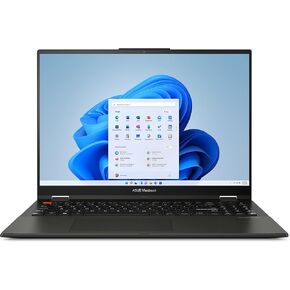 ASUS 2023 Vivobook S 16 Flip 16â€ Touch, AMD Ryzen 5 7530U CPU, AMD Radeon Vega 7 Graphics, 8GB RAM, 512GB SSD, Fingerprint Sensor, Stylus Supported, Windows 11 Home, Midnight Black, TN3604YA-DS51T