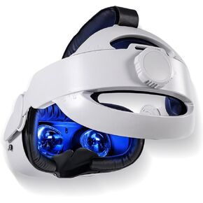 Head Strap for Oculus Quest 2,Replacement for Elite Strap,Super Soft Foam and Skin-Friendly PU Surface, Lightweight and Adjustable VR Accessories Compatible with Oculus/Meta Quest