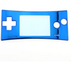 XBERSTAR Replacement Faceplate for GameBoy Micro GBM Controller Front Faceplate Cover (Silver)