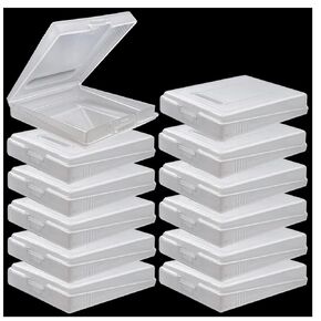 12Pcs Clear Game Card Case Protective Game Cartridge Case Plastic Game Card Storage Box Sanviatime Dust Cover Game Cartridge Holder for Nintendo Gameboy Color GBC
