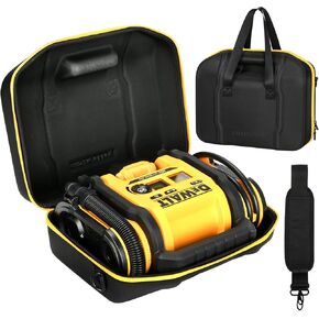 Air Compressor Hard Case for DEWALT 20V MAX Tire Inflator DCC020IB, Air Pump Storage Carrying Bag for DEWALT DCC020IB Tools - Included Neck Strap