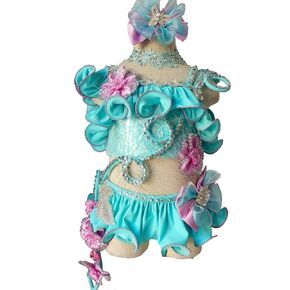 Jenniferwu Infant Toddler Baby Children Kids Girl's Swimwear Bikini Blue