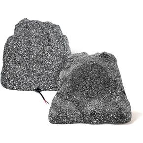 Herdio 8" Outdoor Rock Speakers Hardwired 600 Watt,IPX6 Waterproof Design for Pool, Garden, Deck, and Outdoor Activities (Pair)