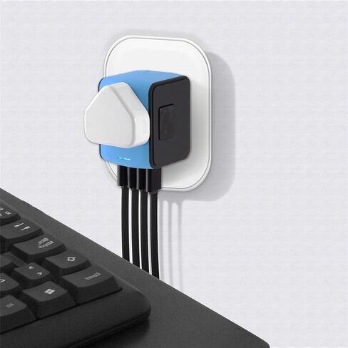 محول السفر العالمي JMFONE، محول قابس الطاقة الدولي مع منفذي USB-C ومنفذي USB-A ومآخذ تيار متردد متعددة، محول شاحن منفذ السفر الكل في واحد في جميع أنحاء العالم للاتحاد الأوروبي والولايات المتحدة والمملكة المتحدة والاتحاد الأفريقي أكثر من 200 دولة in Kuwait