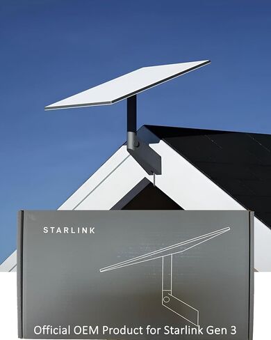 حامل Starlink - حامل حائط Starlink Gen 3 [OEM]، ملحقات متوافقة مع موديلات Starlink Standard V3 للسقف - مجموعة تثبيت متينة - تتضمن حامل الحائط والأدوات الأساسية in Kuwait