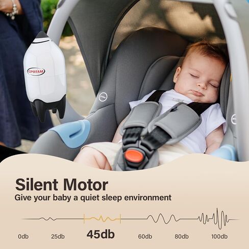 Baby Stroller Rocker Rechargeable, Portable Baby Sleep Aid Gently Rocks Any Stroller or Buggy, Adjustable Speed, Fits All Pushchairs, Prams, Stroller to Create a Baby Bouncer in Saudi Arabia