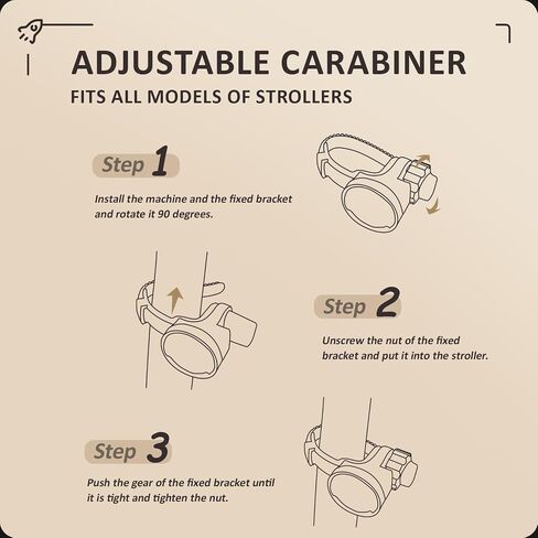 Baby Stroller Rocker Rechargeable, Portable Baby Sleep Aid Gently Rocks Any Stroller or Buggy, Adjustable Speed, Fits All Pushchairs, Prams, Stroller to Create a Baby Bouncer in Saudi Arabia