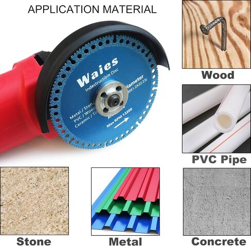 4 Inch Indestructible disc for Angle Grinders, All Purpose Metal Cut Off Wheels Multifunction Disc for Steel, Rebar, Sheet Metal, Angle Iron, Stainless Steel (5 Pcs) in Saudi Arabia