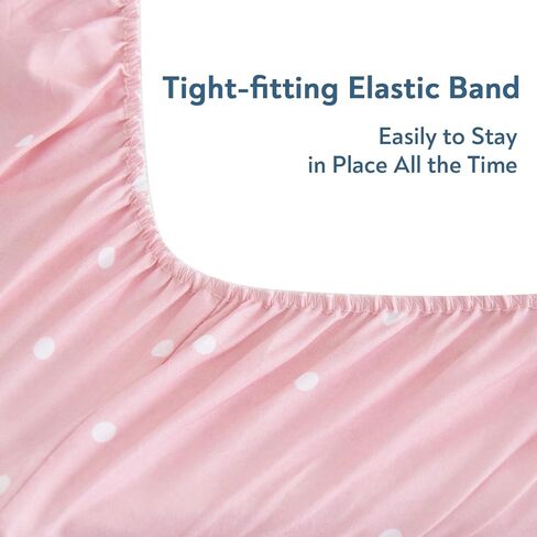 غطاء وسادة تغيير الحفاضات للأولاد والبنات 4 عبوات، ملاءات غطاء طاولة تغيير ملائمة للأطفال، ناعمة قابلة للتنفس لطاولة تغيير الحفاضات مقاس 81.28 سم × 40.64 سم، ملاءات سرير محايدة - نقاط وردية ورمادية in Kuwait