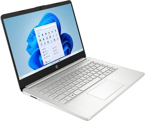 كمبيوتر محمول HP للطلاب والأعمال، شاشة 14 بوصة مضادة للتوهج، Celeron N4120، ذاكرة الوصول العشوائي 8 جيجابايت، 128 جيجابايت eMMC، قارئ بطاقة SD، شحن سريع، كاميرا ويب، واي فاي، بلوتوث، USB-C، HDMI، كابل SPS HDMI، ويندوز 11 هوم إس وضع in Saudi Arabia