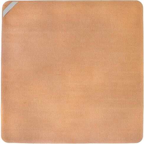 Vegan Leather High Chair Mat by Lark Baby Goods (40 x 40 in) - Waterproof Wipeable Splat Mat for Under High Chair - Baby High Chair Floor Mat for Splash and Spill Protection - Brown in Saudi Arabia