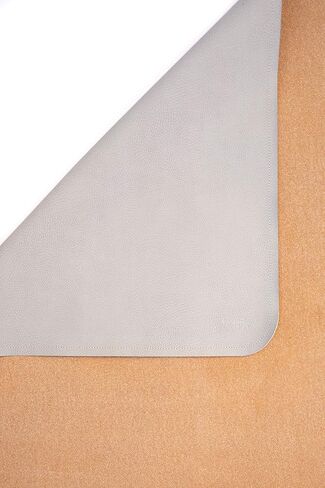 Vegan Leather High Chair Mat by Lark Baby Goods (40 x 40 in) - Waterproof Wipeable Splat Mat for Under High Chair - Baby High Chair Floor Mat for Splash and Spill Protection - Brown in Saudi Arabia