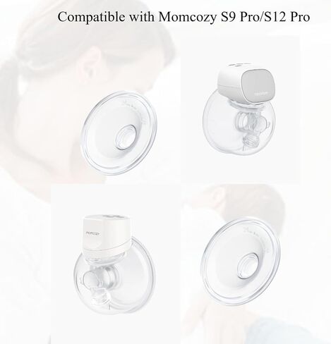 Flange 24mm Compatible with Momcozy S12 Pro/S9 Pro Hands-Free Breast Pump Wearable Cup,S9/S10/12 Breast Pump Replacement Accessories,for Momcozy/TSRETE Wearable Breast Pump Parts,24mm in Saudi Arabia