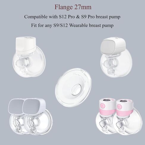Flange 24mm Compatible with Momcozy S12 Pro/S9 Pro Hands-Free Breast Pump Wearable Cup,S9/S10/12 Breast Pump Replacement Accessories,for Momcozy/TSRETE Wearable Breast Pump Parts,24mm in Saudi Arabia