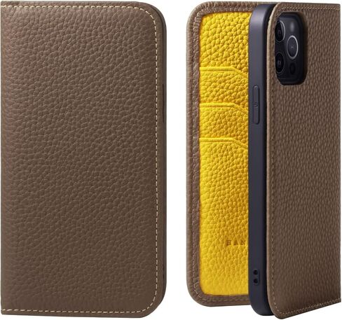 hanatora - Japan Leather Wallet Case for iPhone12/ iPhone12 Pro in Genuine Calfskin - Flip Cover Card Holder Slots [magsafe] Diary Smartphone Case PH-12Pro-Cyan in Saudi Arabia