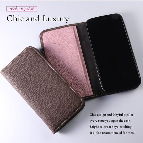 hanatora - Japan Leather Wallet Case for iPhone12/ iPhone12 Pro in Genuine Calfskin - Flip Cover Card Holder Slots [magsafe] Diary Smartphone Case PH-12Pro-Cyan in Saudi Arabia