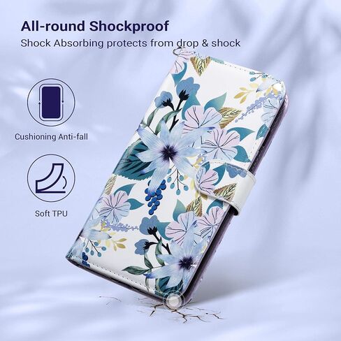 ULAK Compatible with iPhone 8 Plus/7 Plus Wallet Case for Women Girls, Premium PU Leather Flip Cover with Card Holders, Kickstand Feature Protective Purse Case 5.5 Inch Black in Kuwait