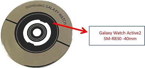 Galaxy Watch Active2 الزجاج الخلفي عدسة زجاجية بديلة لساعة Samsung Galaxy Watch Active2 R830 R825 R820 (R830) in Saudi Arabia