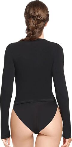 YIANNA Long Sleeve T Shirts for Women Cotton Slim Fit Tops Crew Neck Going Out Crop Top Fitted Basic Tee in Kuwait