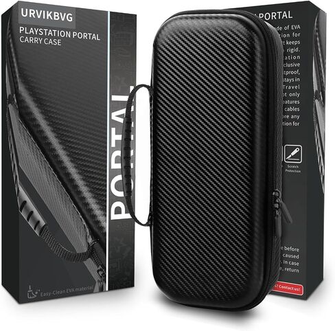 URVIKBVG Carrying Case for Playstation Portal Remote Player，with Screen Protective Cover, Accessories Storage Bag for Headset Charger and More& Hard Shell for Ultimate Protection - Gift box Edition in Saudi Arabia