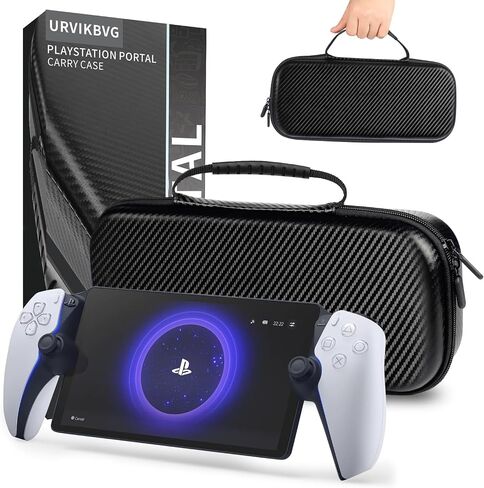 URVIKBVG Carrying Case for Playstation Portal Remote Player，with Screen Protective Cover, Accessories Storage Bag for Headset Charger and More& Hard Shell for Ultimate Protection - Gift box Edition in Saudi Arabia