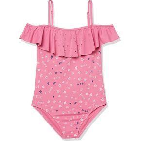 Roxy Girls' Tiny One Piece, Pink Guava Star Dance, 2