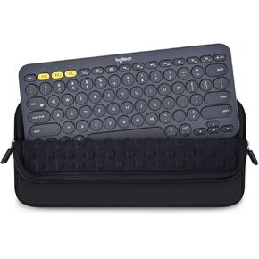 Keyboard Sleeve Case for Logitech Pebble Keys 2 K380s & Logitech K380 Bluetooth Keyboard, Wireless Keyboard Shockproof Protective Travel Neoprene Bag, Black