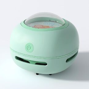 ODISTAR Desktop Vacuum Cleaner, Mini Table Dust Sweeper Energy Saving,High Endurance up to 400 mins,360º Rotatable Design for Keyboard/Home/School/Office(Green)