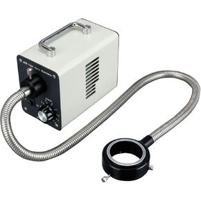 AmScope LED-20WR 20W LED Fiber Optic O-Ring Light Microscope Illuminator