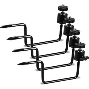 Trail Camera Mount, Trail Camera Holder, Hunting Accessory, 4 Pack Tracking Camera Bracket, Tree 1/4" x 20 Screw，360° Rotatable Interface Trailcam Holder for Hunting，Can Carry 5KG