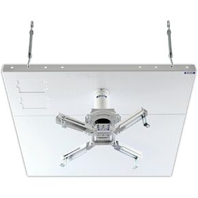 QualGear Pro-AV QG-KIT-S2-3IN-W Projector Mount Kit Accessory Suspended Ceiling 2'x2' Adapter, White