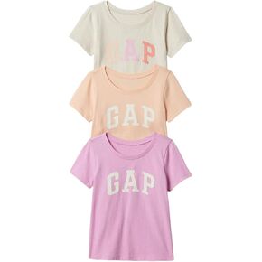 GAP Baby Girls' 3-Pack Logo Tee